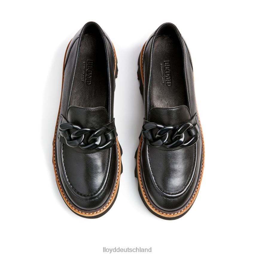 Schuhe LLOYD Slipper aus Glattleder Schwarz Frauen PV6Z01018