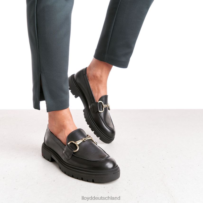 Schuhe LLOYD Slipper aus Glattleder Schwarz Frauen PV6Z01357