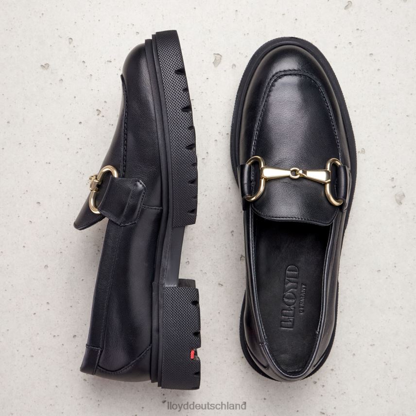 Schuhe LLOYD Slipper aus Glattleder Schwarz Frauen PV6Z01357