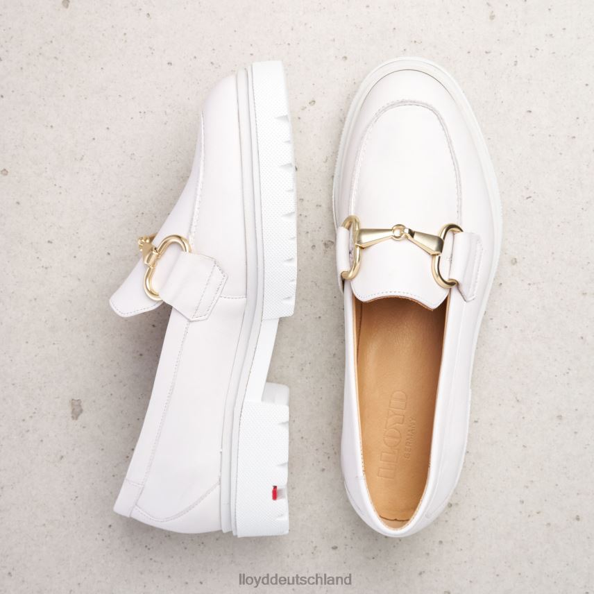 Schuhe LLOYD Slipper aus Glattleder Weiß Frauen PV6Z01011