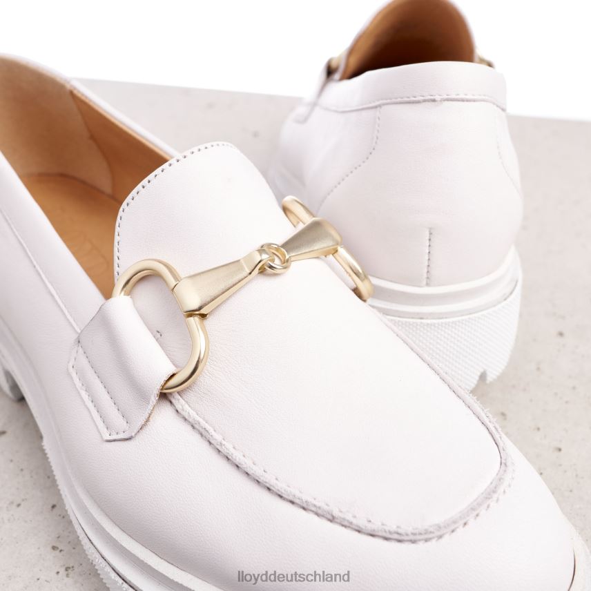 Schuhe LLOYD Slipper aus Glattleder Weiß Frauen PV6Z01011