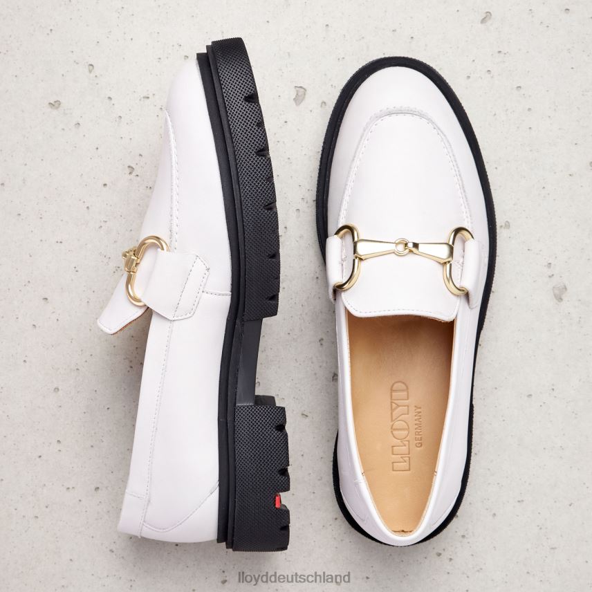 Schuhe LLOYD Slipper aus Glattleder Weiß Frauen PV6Z01034