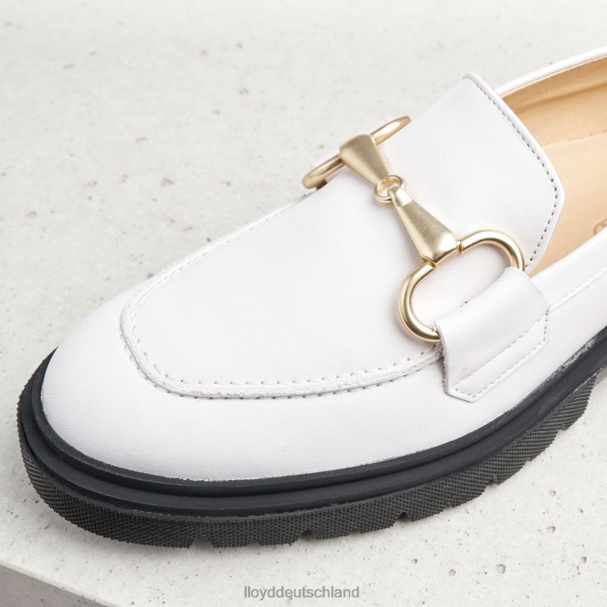 Schuhe LLOYD Slipper aus Glattleder Weiß Frauen PV6Z01034