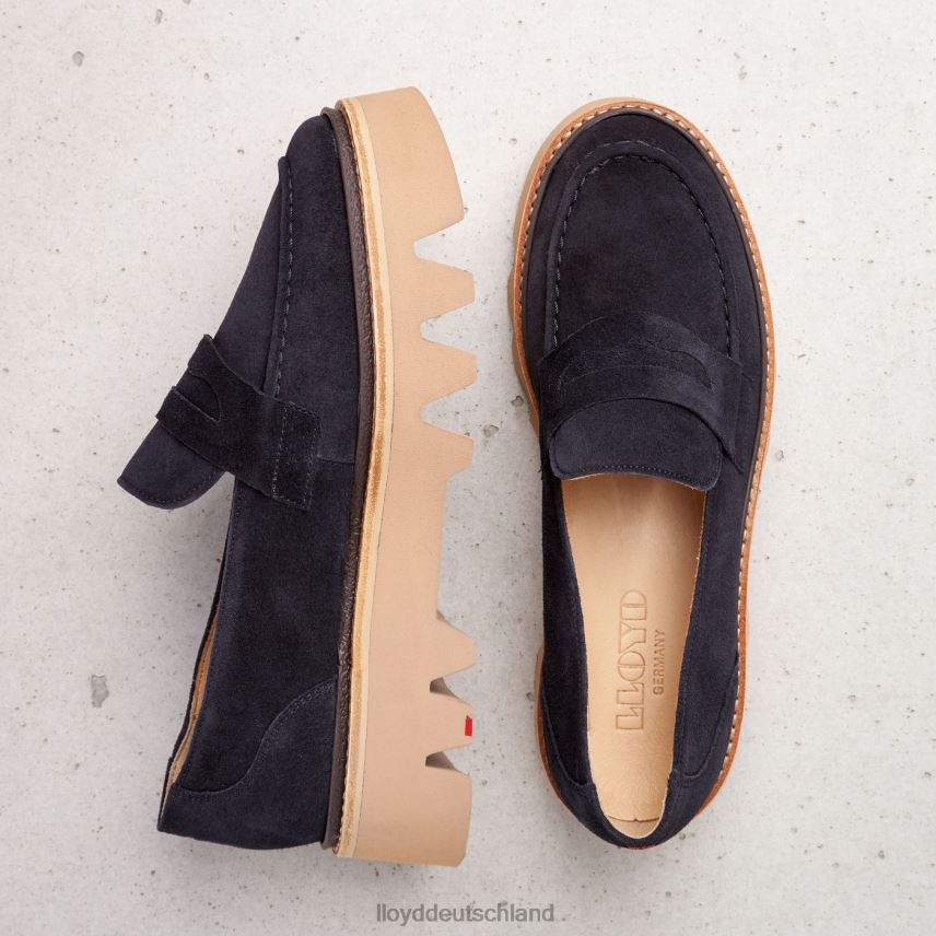 Schuhe LLOYD Slipper aus Leder Blau Frauen PV6Z01074