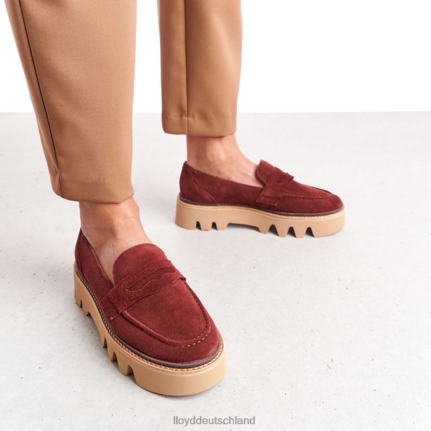 Schuhe LLOYD Slipper aus Leder Rot Frauen PV6Z01073