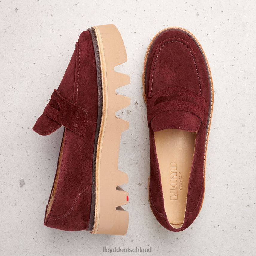 Schuhe LLOYD Slipper aus Leder Rot Frauen PV6Z01073