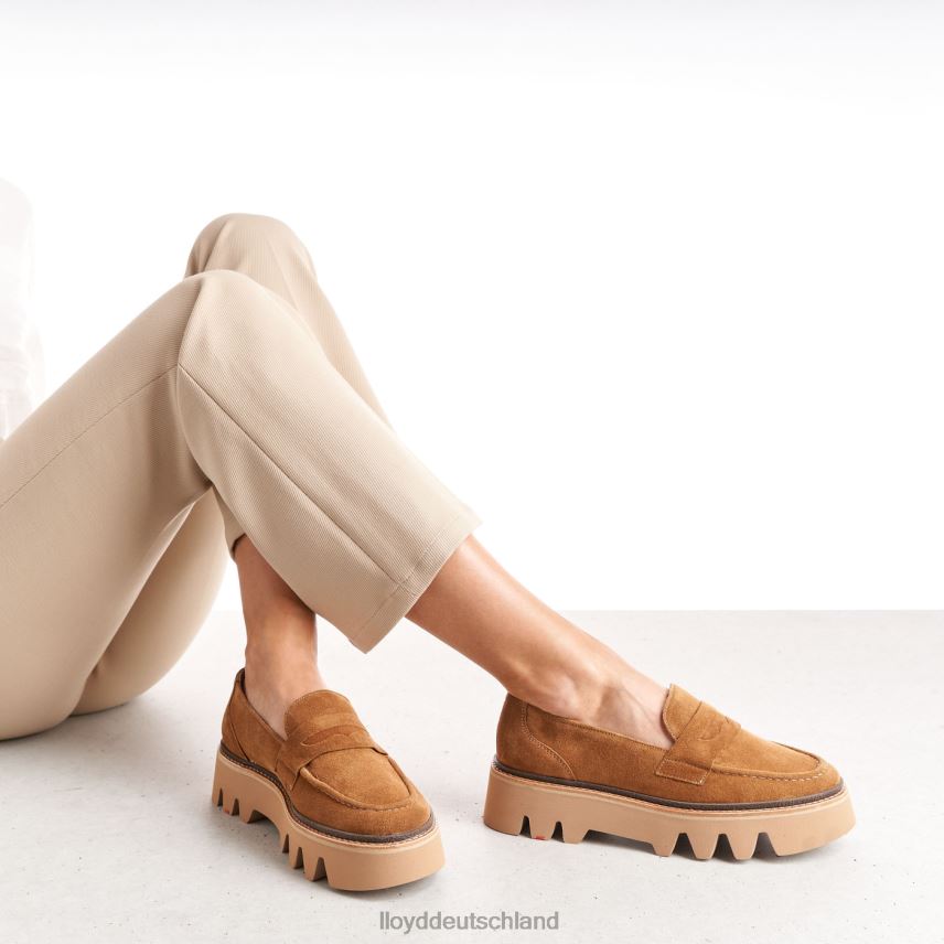 Schuhe LLOYD Slipper aus Leder braun Frauen PV6Z01055