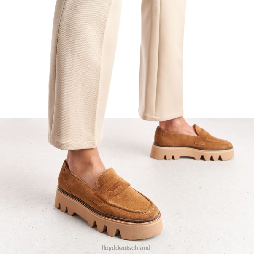 Schuhe LLOYD Slipper aus Leder braun Frauen PV6Z01055