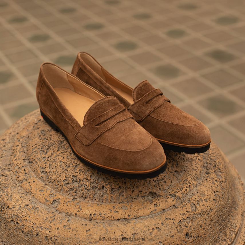 Schuhe LLOYD Slipper aus Leder zum Hineinschlüpfen braun Frauen PV6Z01148