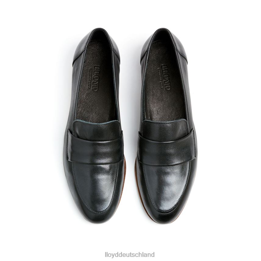 Schuhe LLOYD Slipper aus grobem Leder Schwarz Frauen PV6Z01005