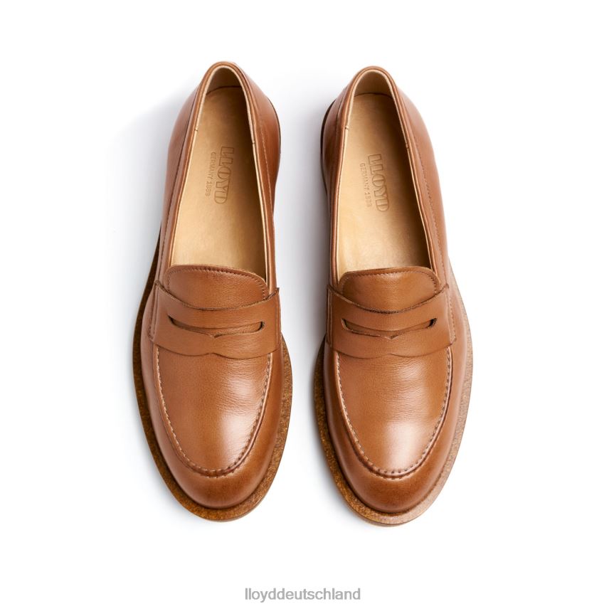 Schuhe LLOYD Slipper aus grobem Leder braun Frauen PV6Z01026