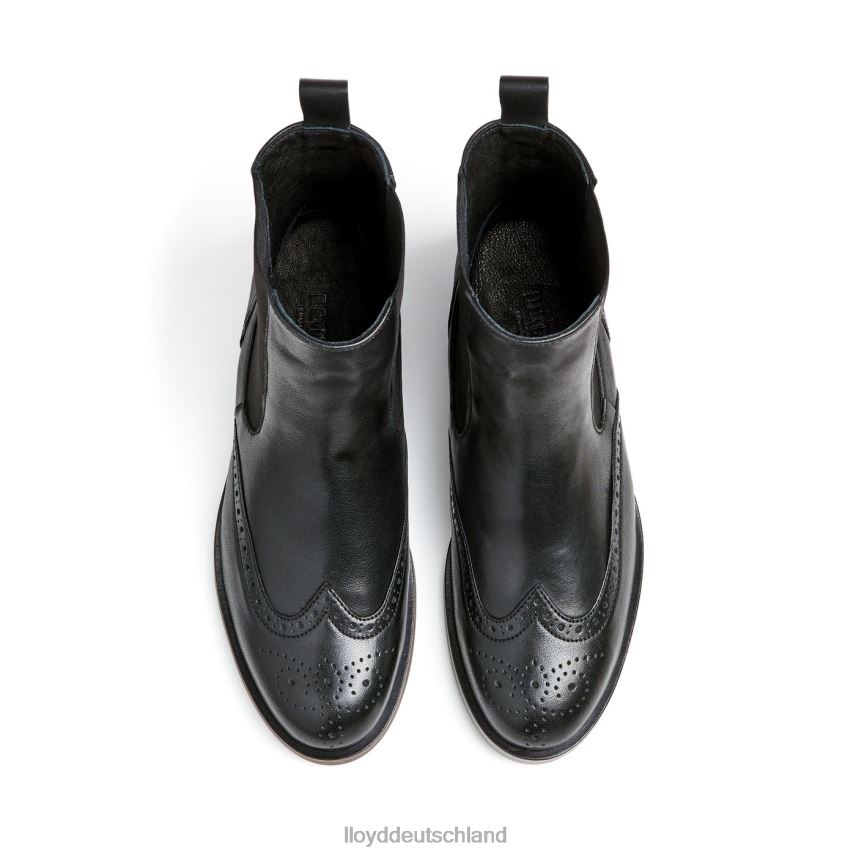 Schuhe LLOYD Sportliche Glattleder-Stiefelette Schwarz Frauen PV6Z0904