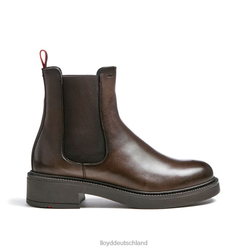Schuhe LLOYD Sportliche Glattleder-Stiefelette braun Frauen PV6Z0893