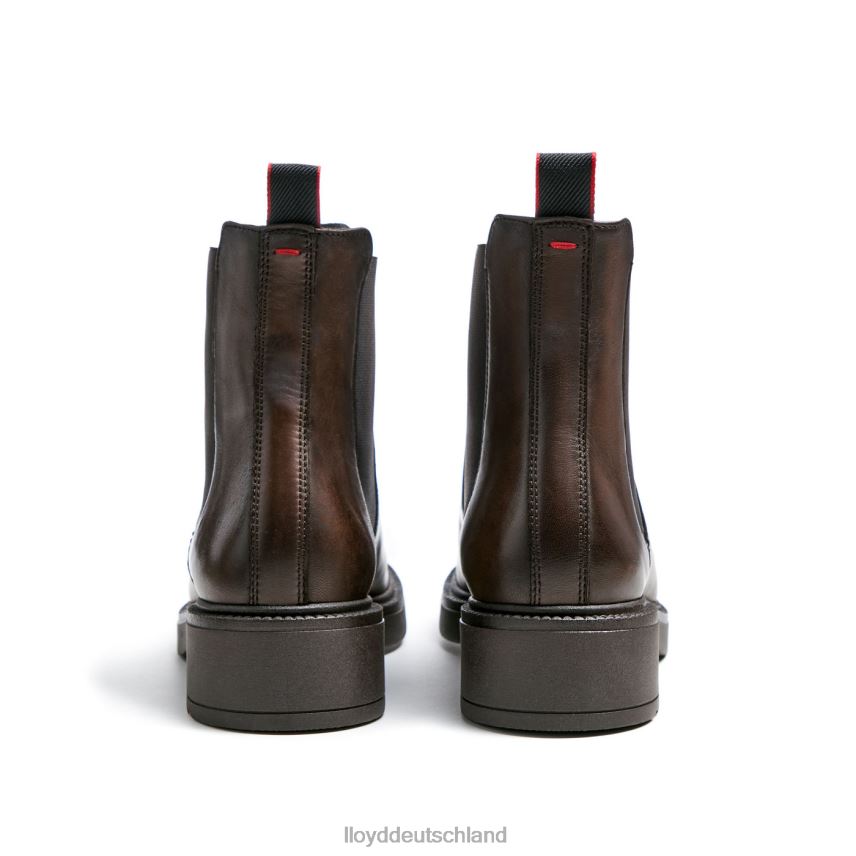 Schuhe LLOYD Sportliche Glattleder-Stiefelette braun Frauen PV6Z0893