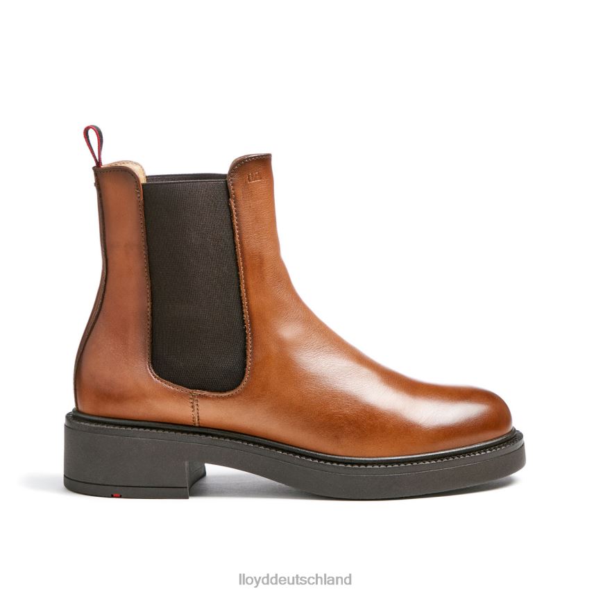 Schuhe LLOYD Sportliche Glattleder-Stiefelette braun Frauen PV6Z0894