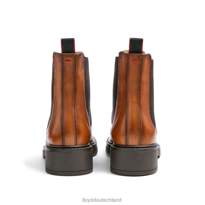 Schuhe LLOYD Sportliche Glattleder-Stiefelette braun Frauen PV6Z0894