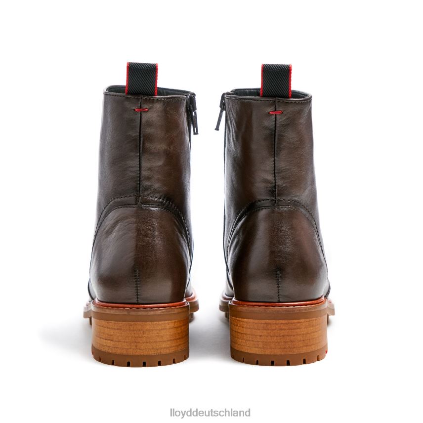 Schuhe LLOYD Sportliche Glattleder-Stiefelette braun Frauen PV6Z0902