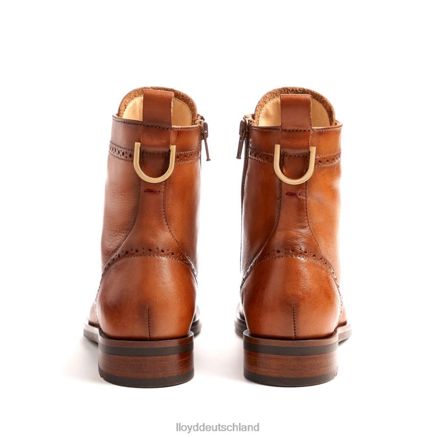 Schuhe LLOYD Sportliche Glattleder-Stiefelette braun Frauen PV6Z0909