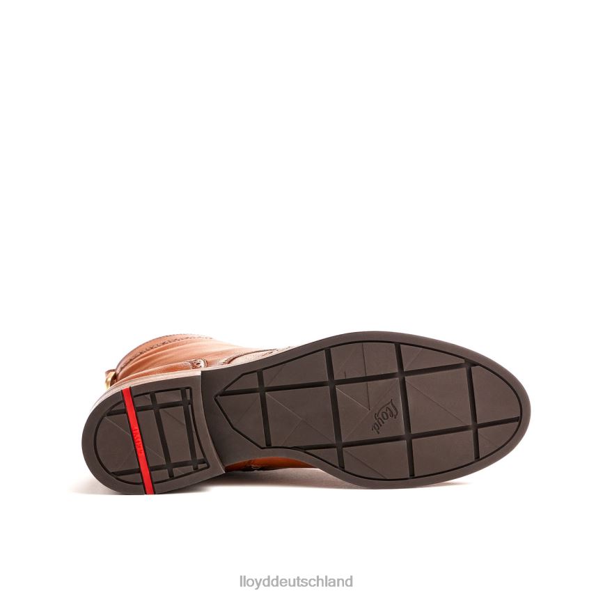 Schuhe LLOYD Sportliche Glattleder-Stiefelette braun Frauen PV6Z0909