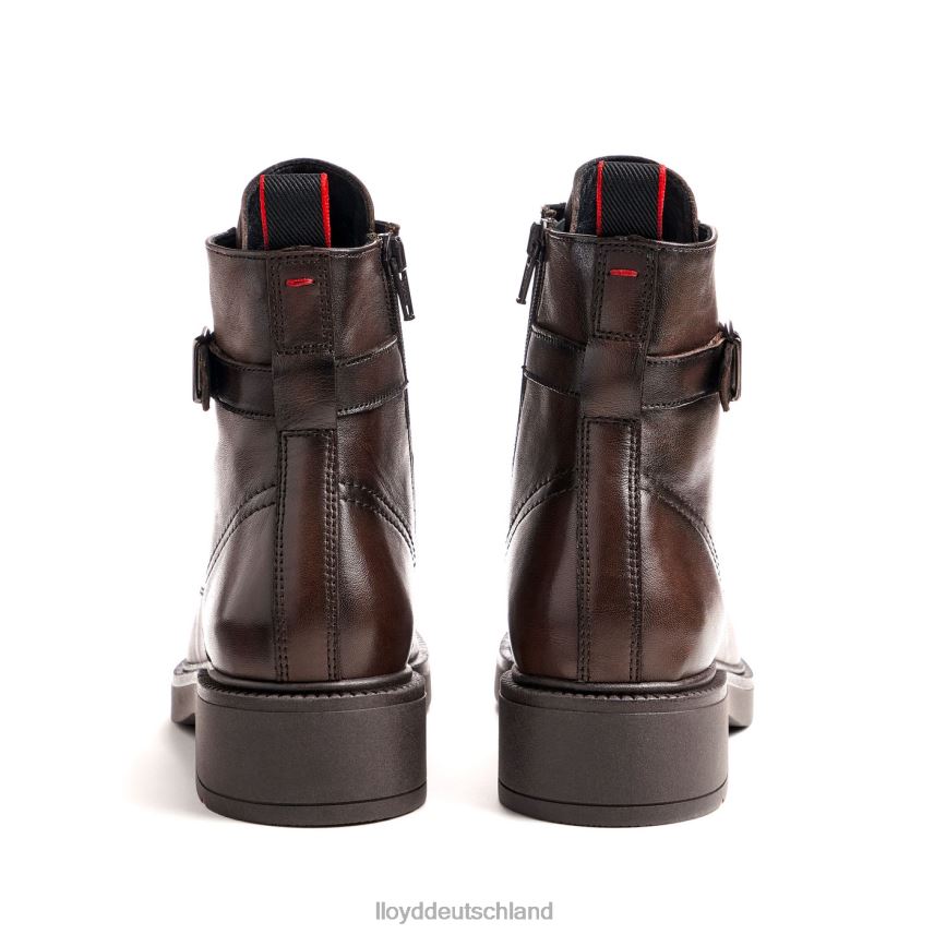 Schuhe LLOYD Sportliche Glattleder-Stiefelette braun Frauen PV6Z0951
