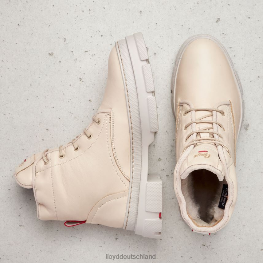 Schuhe LLOYD Stiefeletten aus Glattleder Beige Frauen PV6Z0937