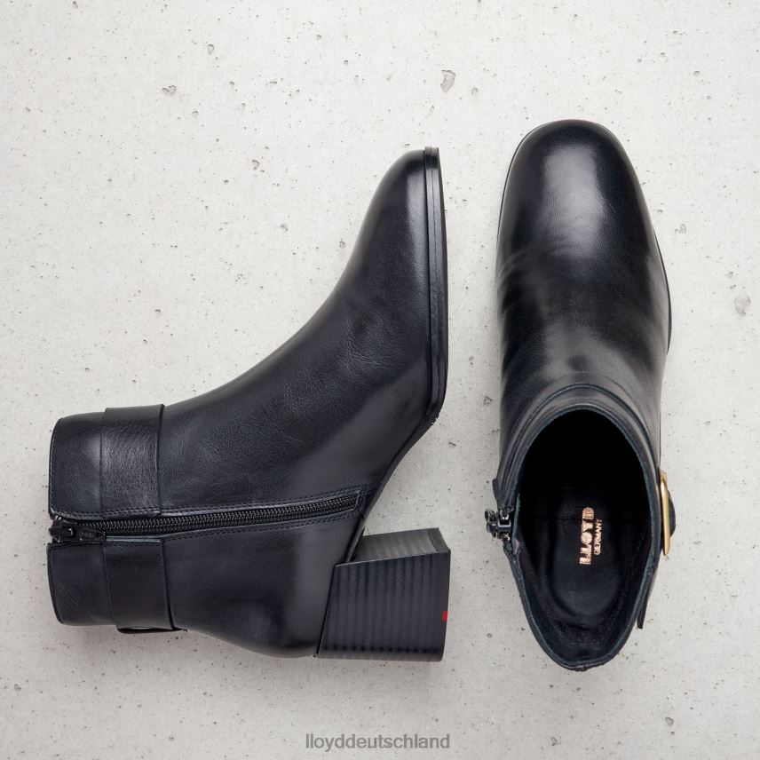 Schuhe LLOYD Stiefeletten aus Glattleder Schwarz Frauen PV6Z0978