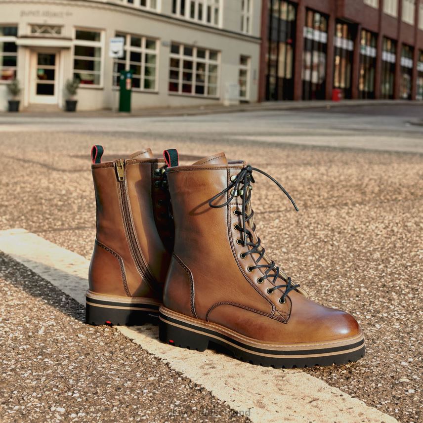 Schuhe LLOYD Stiefeletten aus Glattleder braun Frauen PV6Z0970