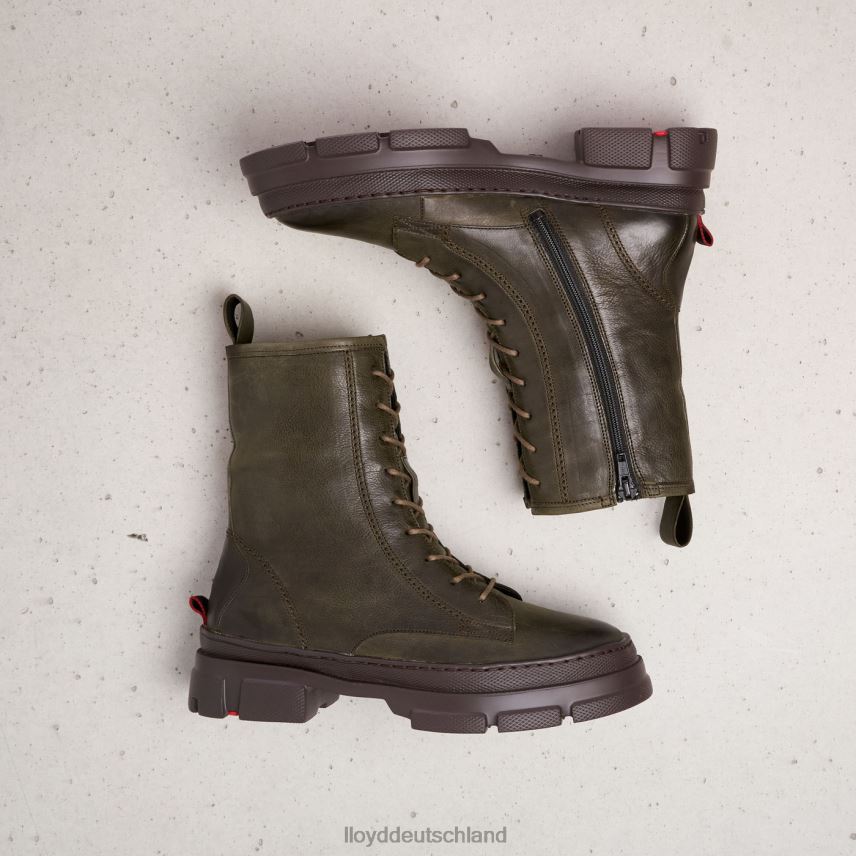 Schuhe LLOYD Stiefeletten aus Leder mit extraleichter Sohle Grün Frauen PV6Z0973