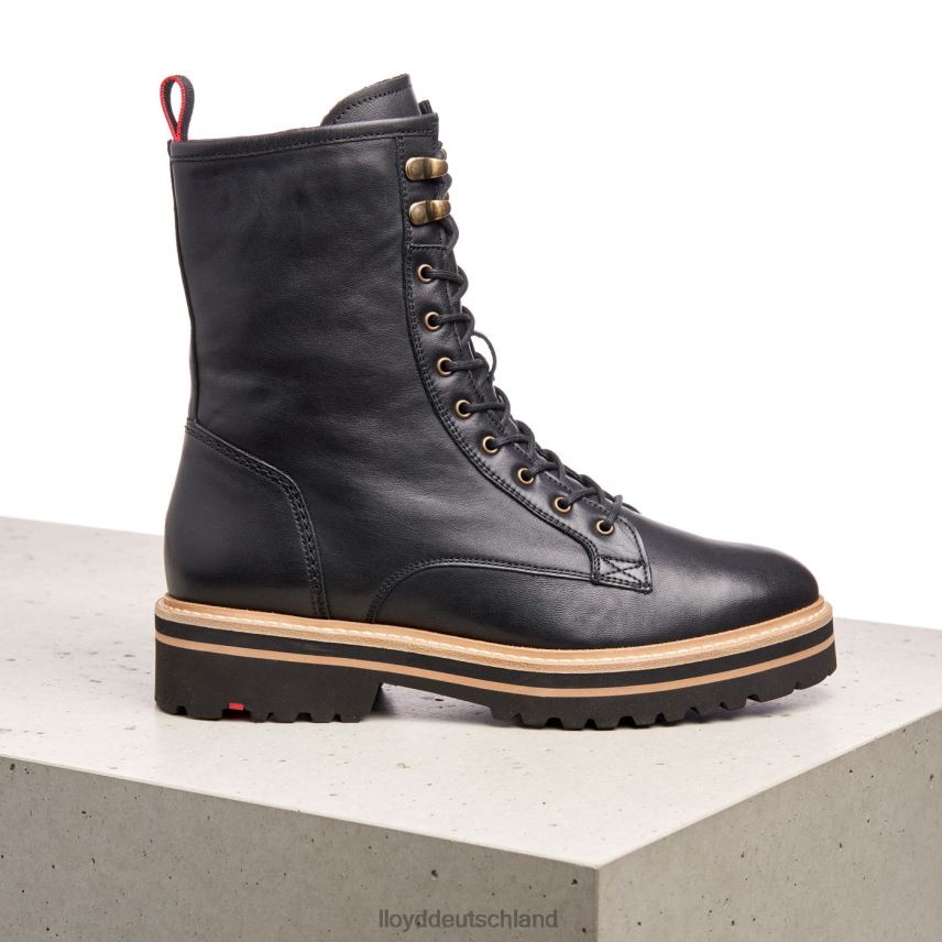 Schuhe LLOYD Stiefeletten aus Leder mit extraleichter Sohle Schwarz Frauen PV6Z0957
