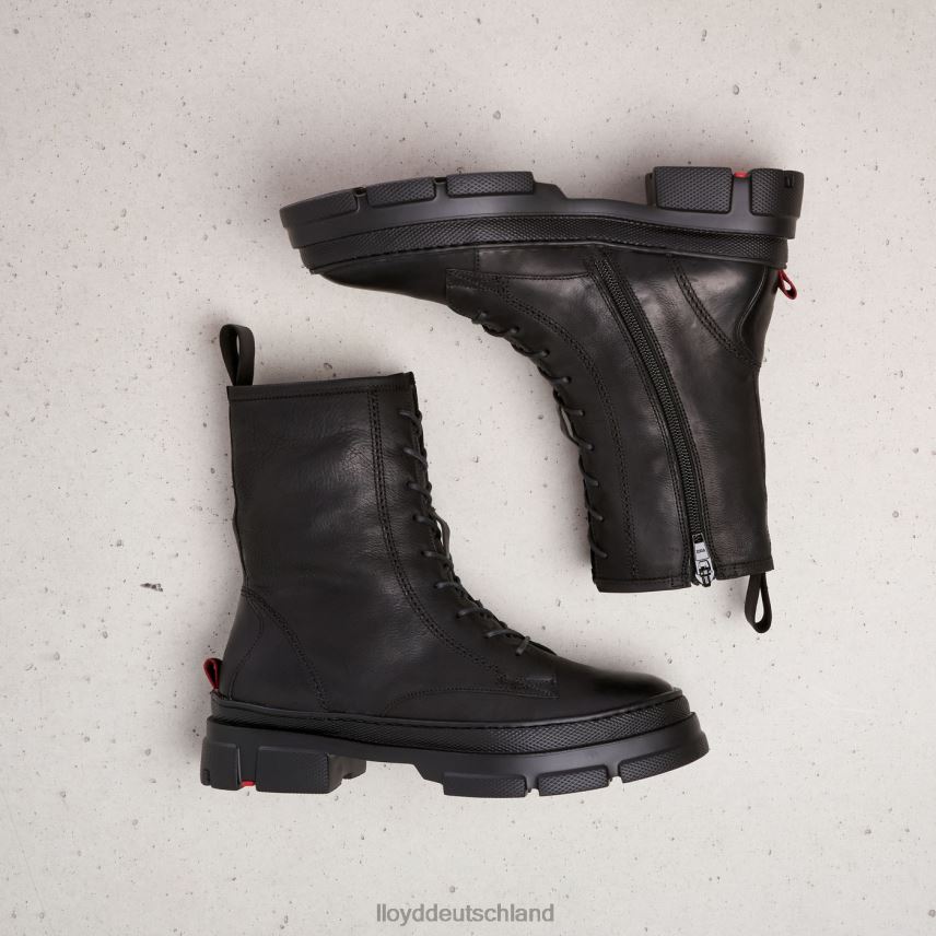 Schuhe LLOYD Stiefeletten aus Leder mit extraleichter Sohle Schwarz Frauen PV6Z0965