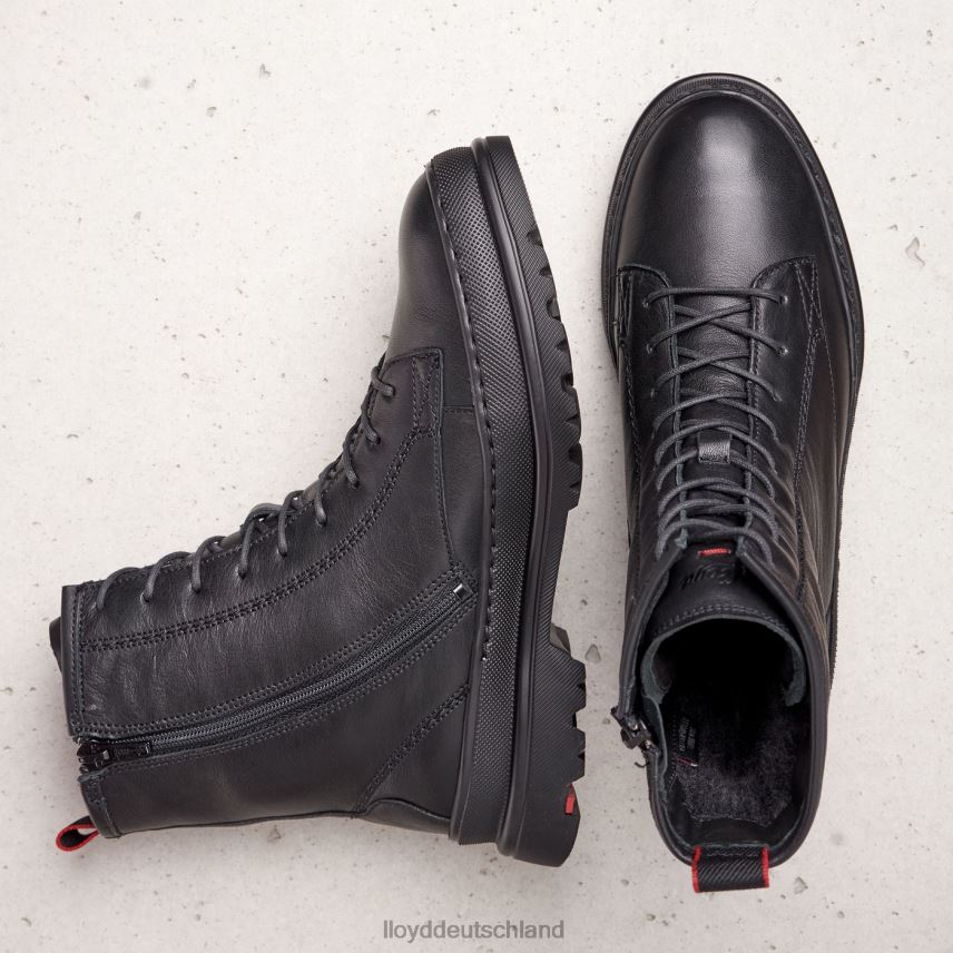 Schuhe LLOYD Stiefeletten aus Leder mit extraleichter Sohle Schwarz Frauen PV6Z0974