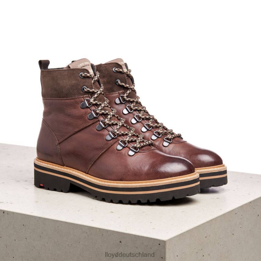 Schuhe LLOYD Stiefeletten aus Leder mit extraleichter Sohle braun Frauen PV6Z01003
