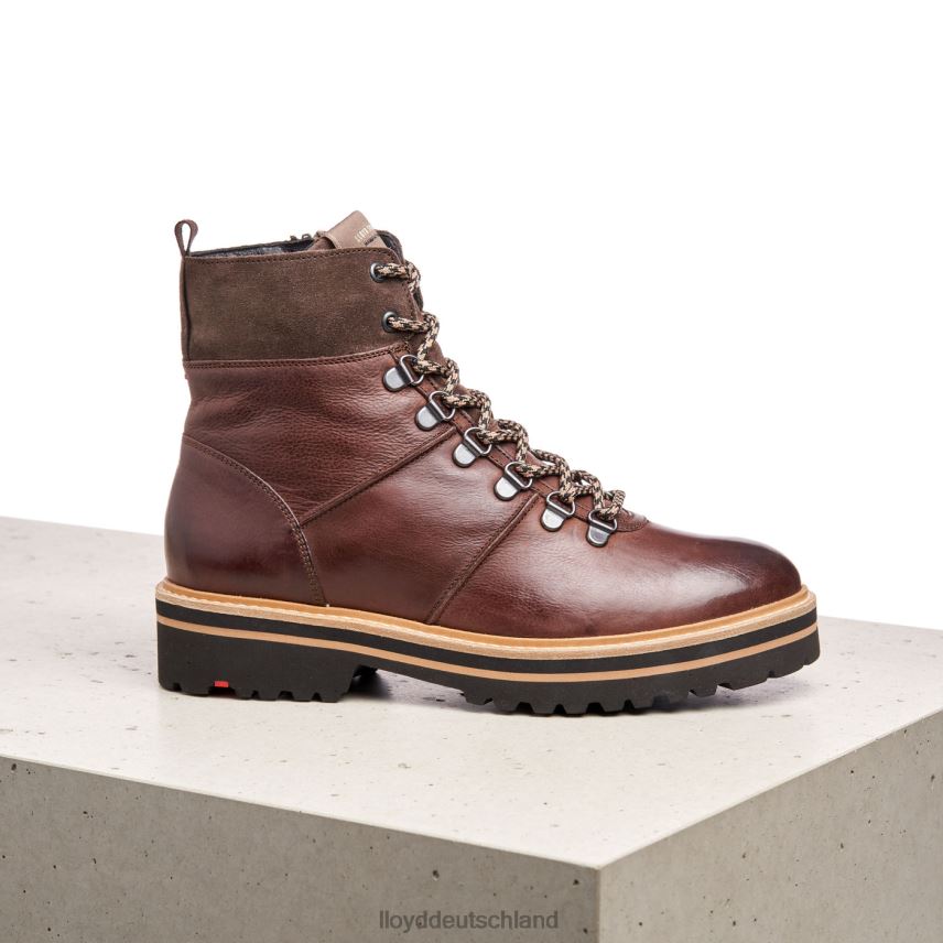Schuhe LLOYD Stiefeletten aus Leder mit extraleichter Sohle braun Frauen PV6Z01003