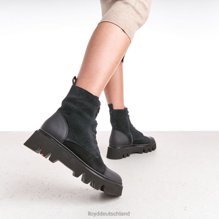 Schuhe LLOYD Stiefeletten aus Leder mit leichter Sohle Schwarz Frauen PV6Z0947