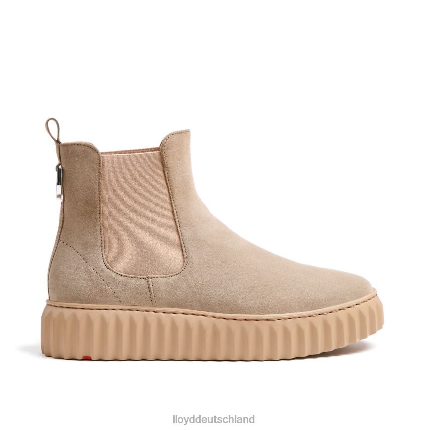 Schuhe LLOYD Stiefeletten aus grobem Leder Beige Frauen PV6Z0882