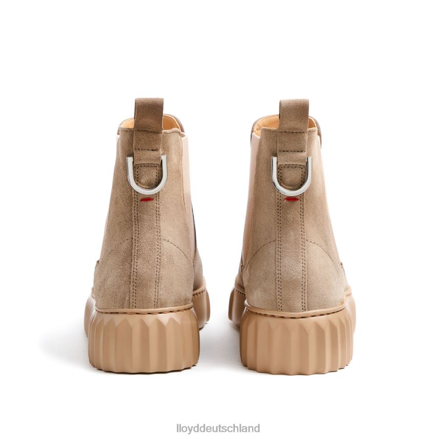 Schuhe LLOYD Stiefeletten aus grobem Leder Beige Frauen PV6Z0882
