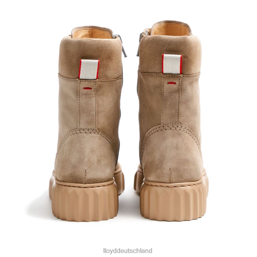 Schuhe LLOYD Stiefeletten aus grobem Leder Beige Frauen PV6Z0888