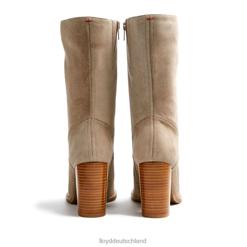 Schuhe LLOYD Stiefeletten aus grobem Leder Beige Frauen PV6Z0891