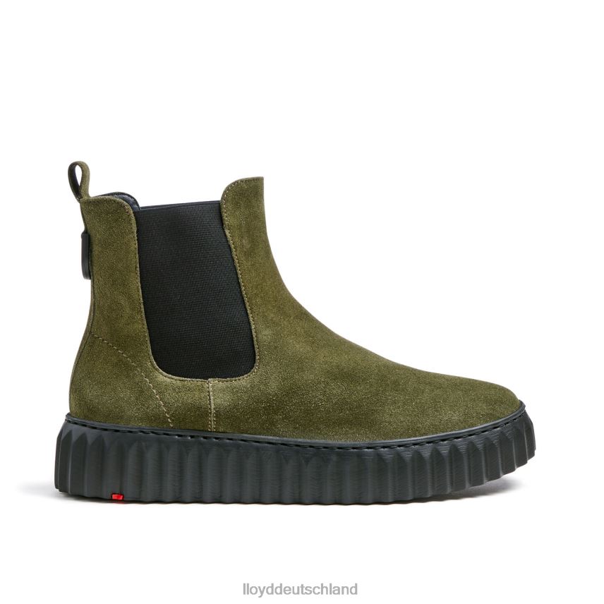 Schuhe LLOYD Stiefeletten aus grobem Leder Grün Frauen PV6Z0883