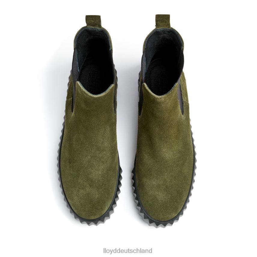 Schuhe LLOYD Stiefeletten aus grobem Leder Grün Frauen PV6Z0883