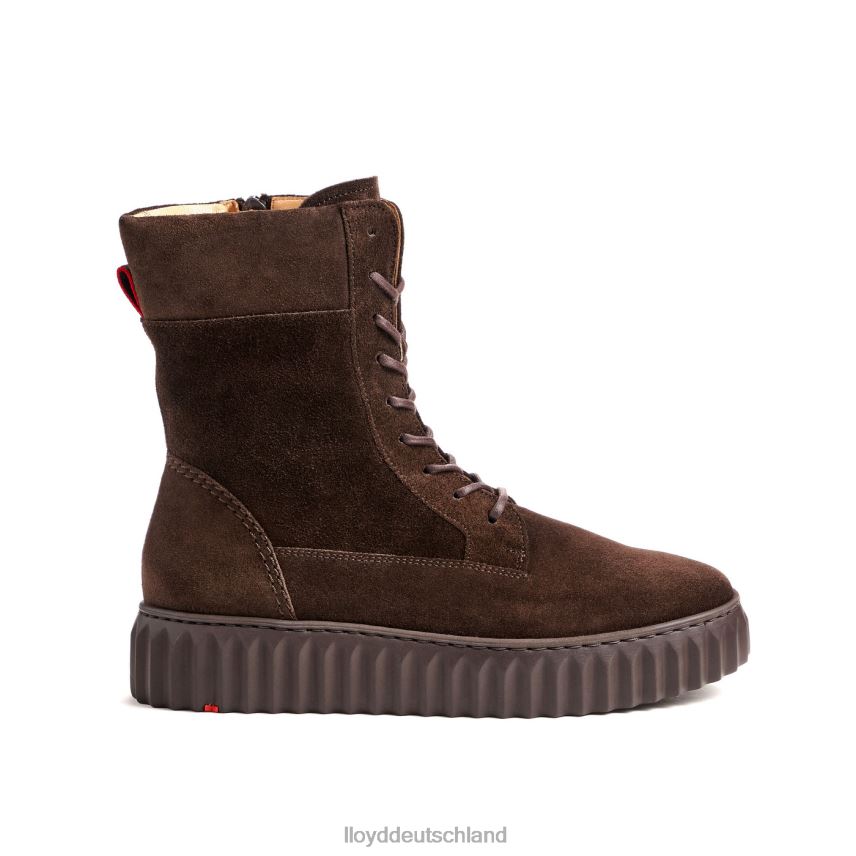 Schuhe LLOYD Stiefeletten aus grobem Leder braun Frauen PV6Z0889