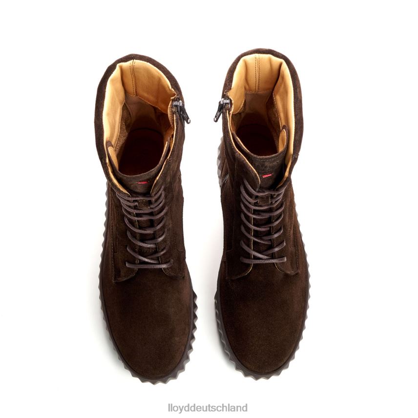 Schuhe LLOYD Stiefeletten aus grobem Leder braun Frauen PV6Z0889