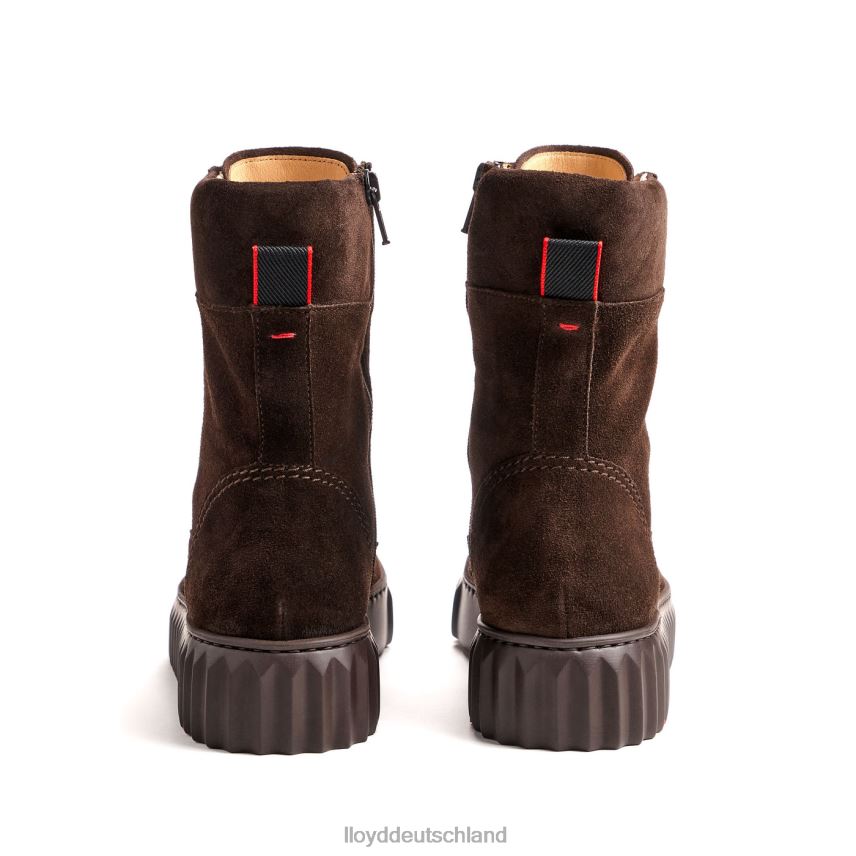 Schuhe LLOYD Stiefeletten aus grobem Leder braun Frauen PV6Z0889