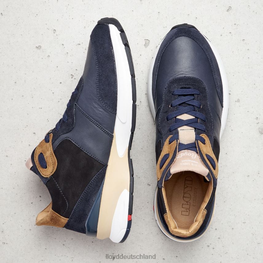 Schuhe LLOYD Turnschuhe aus Schafsleder Blau Frauen PV6Z0814