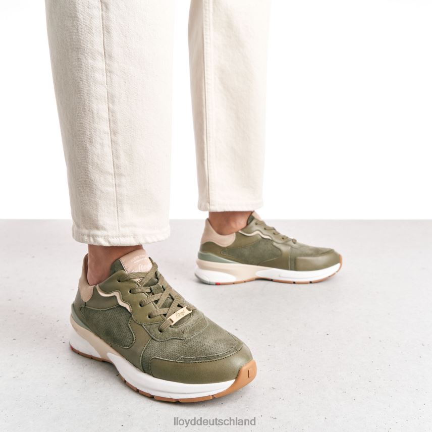 Schuhe LLOYD Turnschuhe aus Schafsleder Grün Frauen PV6Z0817