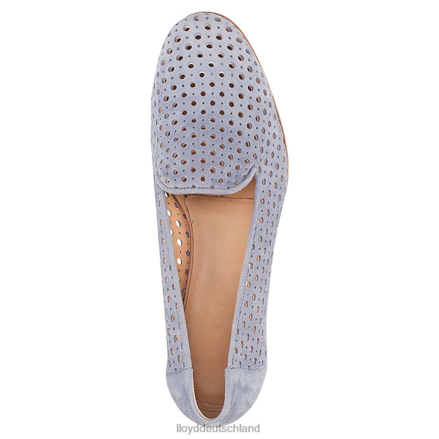 Schuhe LLOYD Wildleder-Slipper Blau Frauen PV6Z01151