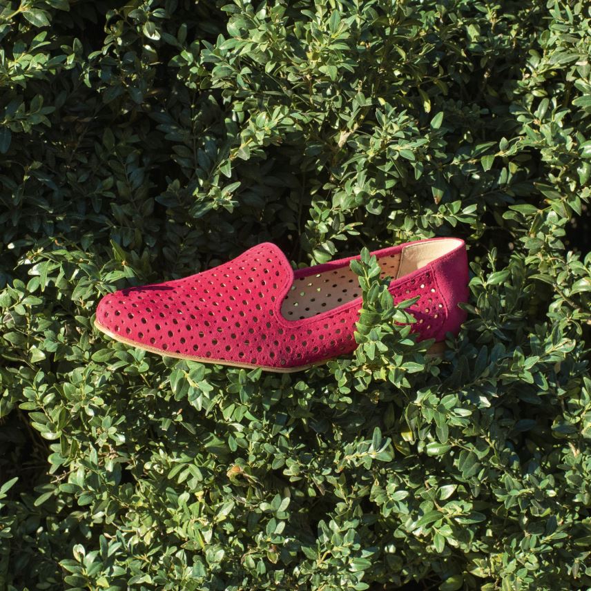 Schuhe LLOYD Wildleder-Slipper Rot Frauen PV6Z01141