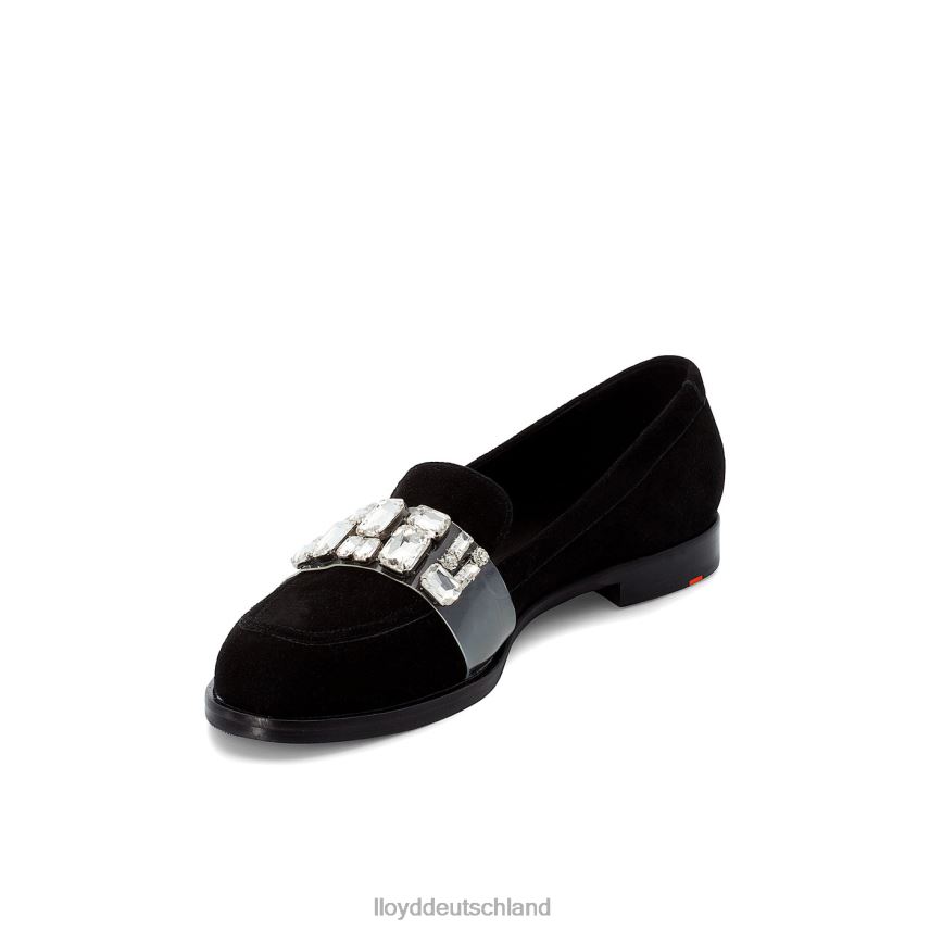 Schuhe LLOYD Wildleder-Slipper Schwarz Frauen PV6Z01138