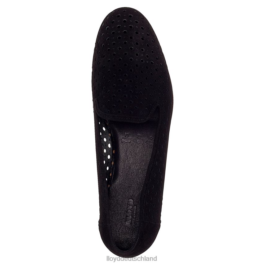 Schuhe LLOYD Wildleder-Slipper Schwarz Frauen PV6Z01145