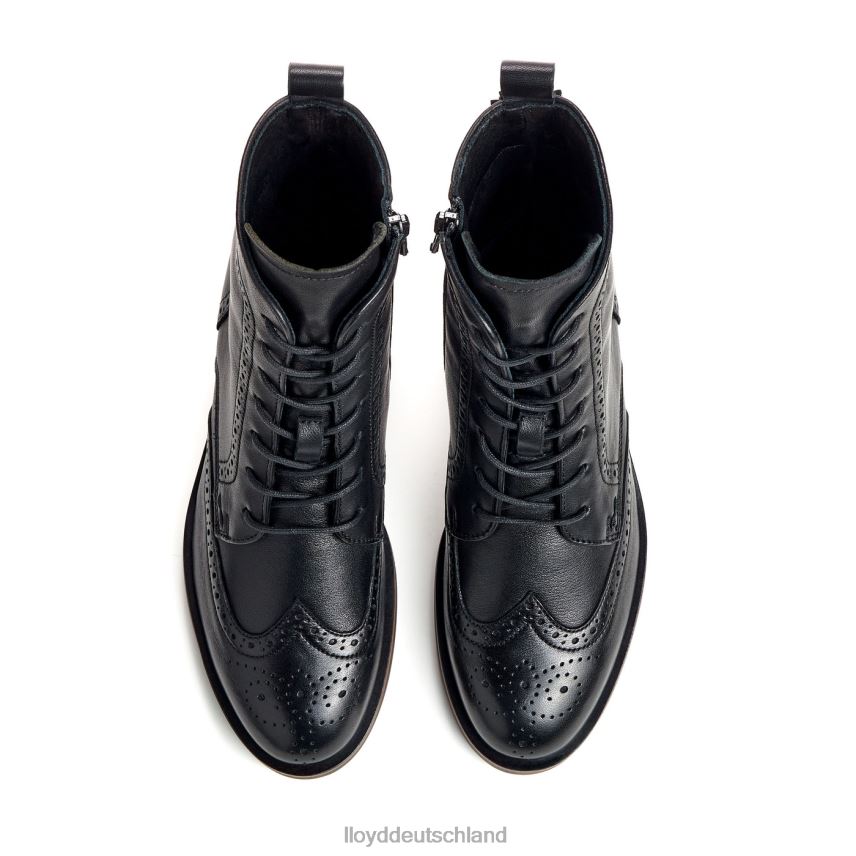 Schuhe LLOYD modische Lederstiefelette Schwarz Frauen PV6Z0908